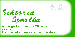 viktoria szmolka business card